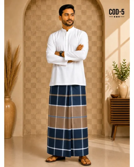 ড্রিপ গ্রিন  + বাদামি, কমলা-সাদা লাইন