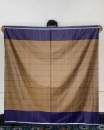 গাঢ় বেগুনি + বাদামি — সলিড ব্লক - Image 2